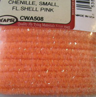 wooly bugger chenille small fl shell pink